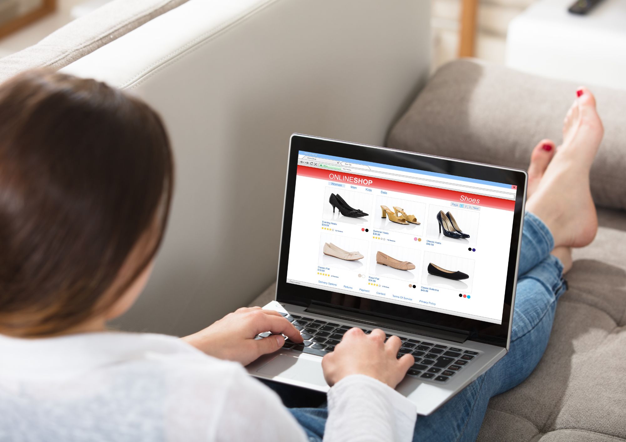 קניית נעליים אונליין